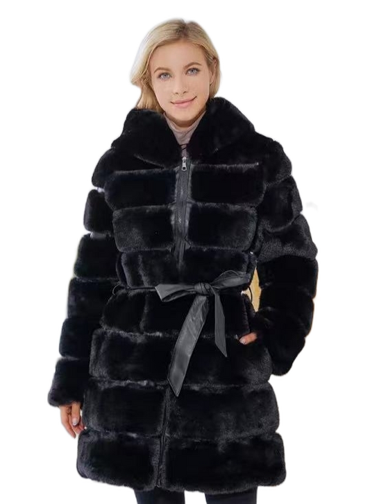 Sereinian cappotto in pelliccia bear